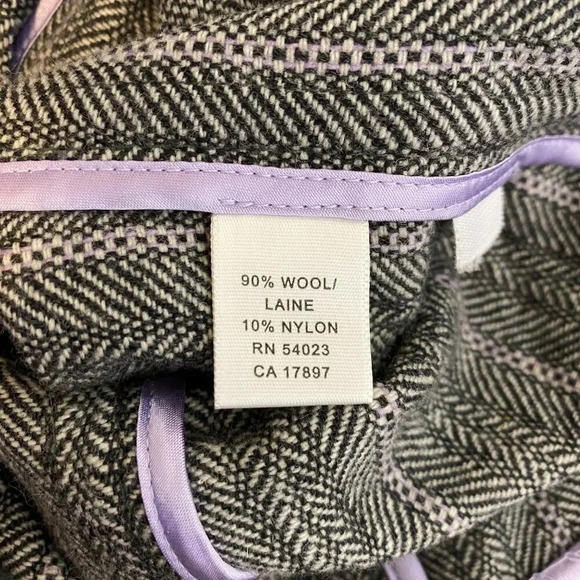 Banana Republic Wool Tweed Blazer Jacket Women's Size 8 Gray Career Formal - Picture 12 of 13